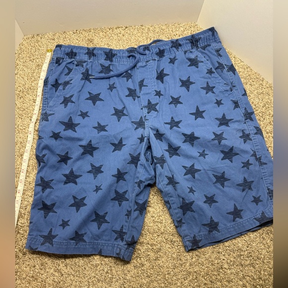 Urban Pipeline Blue Star Print Men's Shorts - Picture 1 of 8